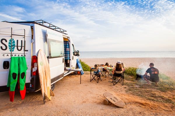 van life and surfing in algarve