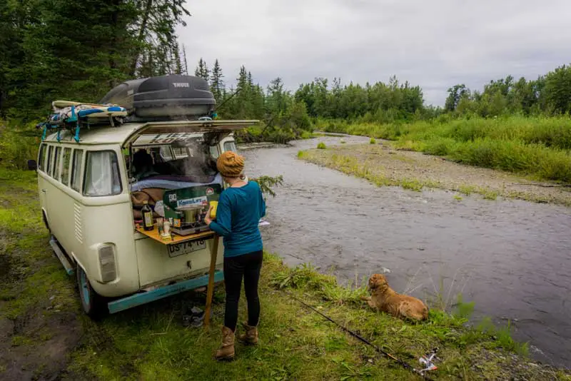 cooking during van life