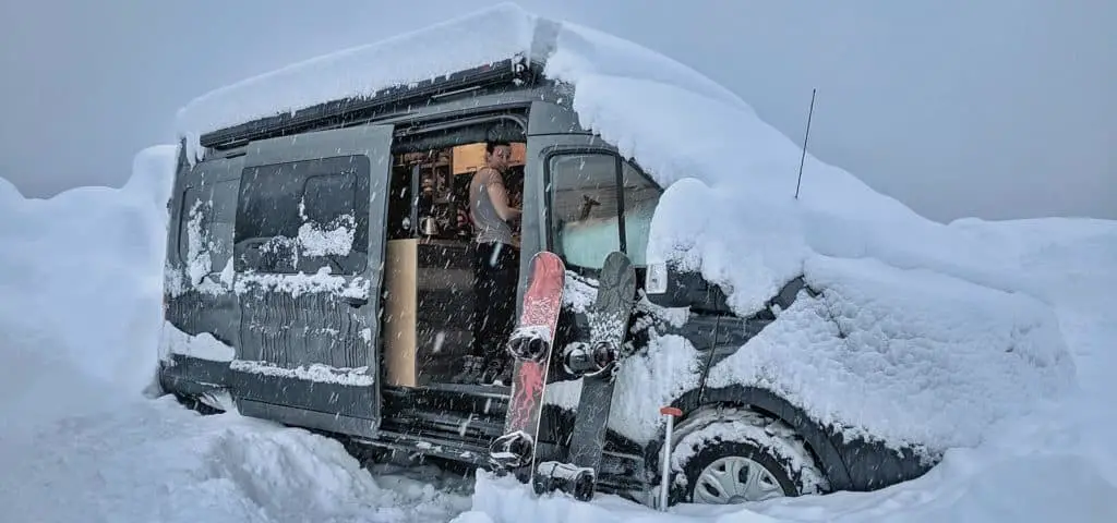 Van Life snow