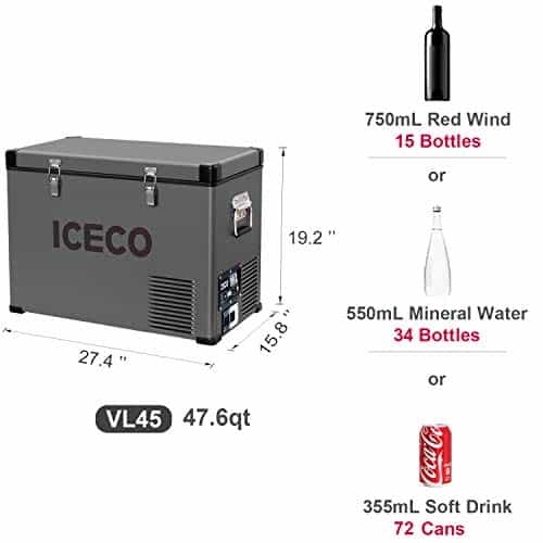 ICECO VL45 Portable Refrigerator with SECOP Compressor