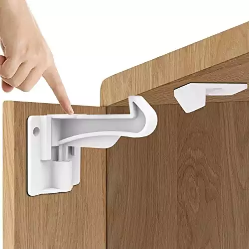 Child Proofing Cabinet Locks White