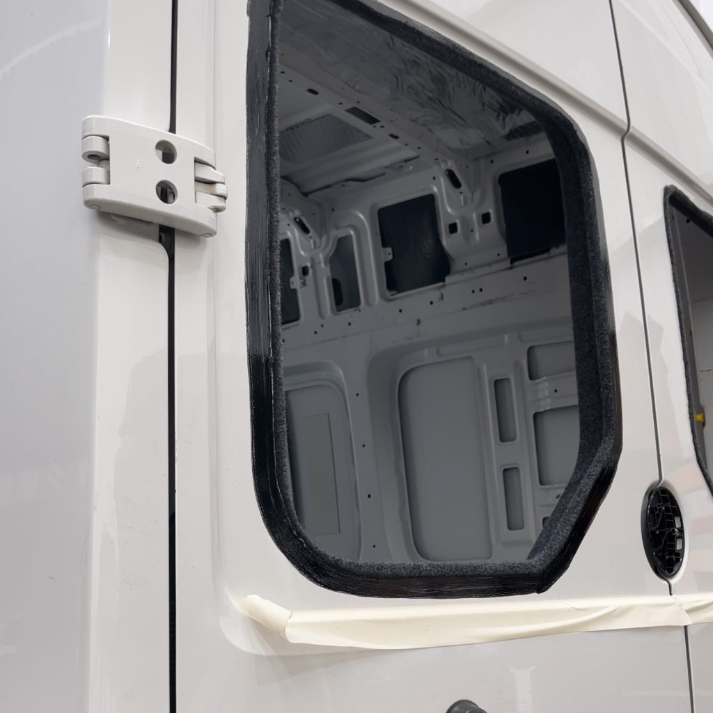 back van door without window glass