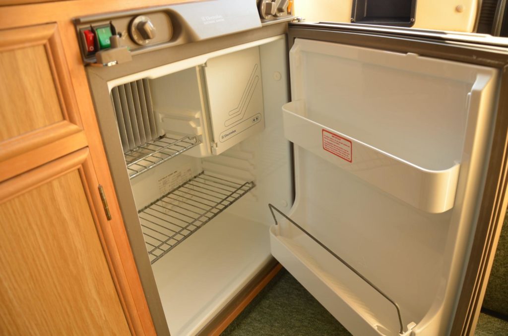 open rv fridge