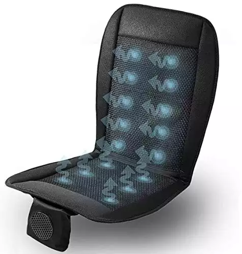 Cooling Car Seat Cushion - Black 12V