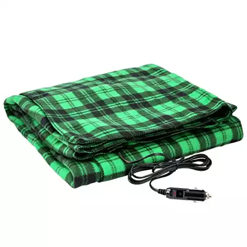 Stalwart Black Green Electric Auto Blanket