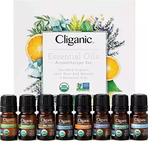 Cliganic USDA Organic Aromatherapy Essential Oils