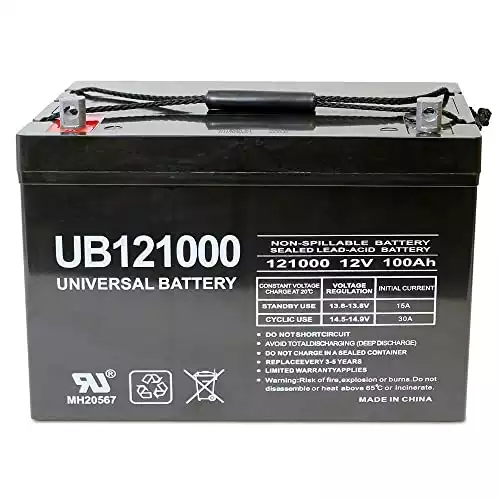Universal Power Group 12V 100Ah AGM Battery