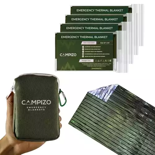 Campizo 4 Pack Emergency Blankets