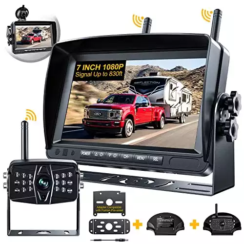 FEISIKE RV Backup Camera Wireless HD 1080P