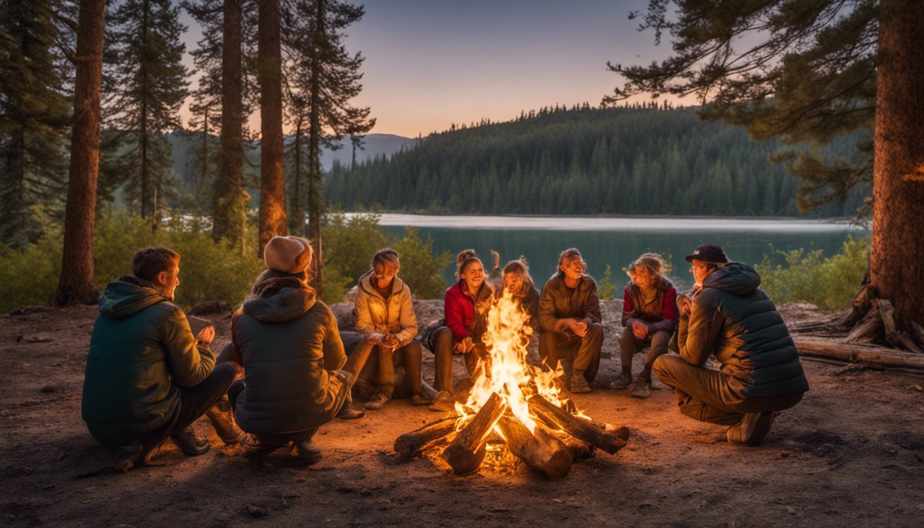 firecamp in a national park