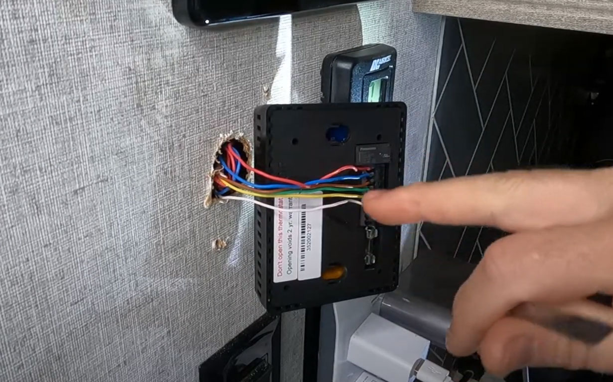 micro-air thermostat connecting wires 