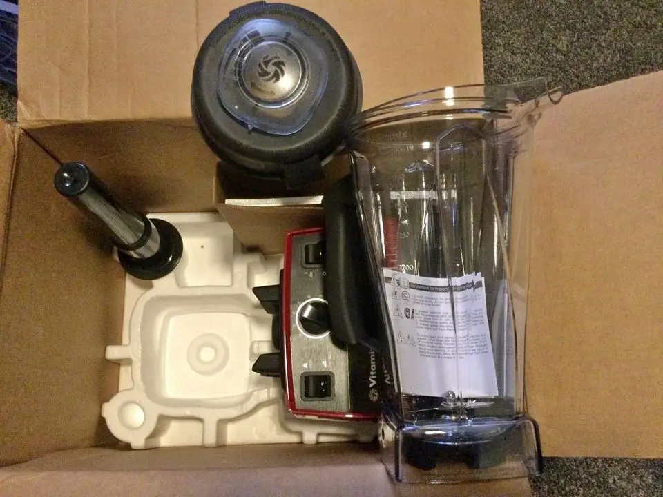 vitamix 5200 red out of the box