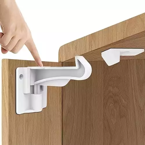 Child Proofing Cabinet Locks White